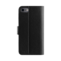 Xqisit NP Wallet case Viskan hoesje geschikt voor iPhone 6, 6s, 7, 8, SE 2020 en SE 2022 - Zwart