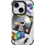 Laut Pop retro music hoesje geschikt voor iPhone 15 - Kleurrijk