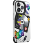 Laut Pop retro music hoesje geschikt voor iPhone 15 Pro - Kleurrijk