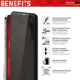 Displex Privacy Glass FC Screenprotector geschikt voor iPhone 14 Pro Max - Transparant