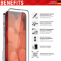 Displex Real Glass Full Cover Screenprotector geschikt voor iPhone 14 Plus - Transparant