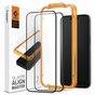 Spigen AlignMaster Full Cover Glass 2 Pack Screenprotector geschikt voor iPhone 15 Plus - Transparant
