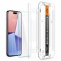 Spigen Glass Met Montage Frame EZ FIT 2 Pack Screenprotector geschikt voor iPhone 15 Pro Max - Transparant