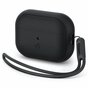 Spigen Silicone Fit Strap Case hoesje geschikt voor AirPods Pro - zwart