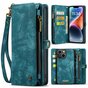 Caseme Vintage Portemonnee hoesje voor iPhone 15 Plus - Blue