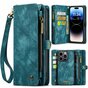 Caseme Vintage Portemonnee hoesje geschikt voor iPhone 15 Pro Max - Blue