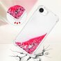 Glitter TPU met versterkte hoeken hoesje geschikt voor iPhone 16e - transparant roze