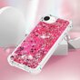 Glitter TPU met versterkte hoeken hoesje geschikt voor iPhone 16e - transparant roze