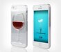 Doorzichtig wijnhoesje iPhone 5 5s SE 2016 wijnglas cover red wine hardcase