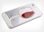 Doorzichtig wijnhoesje iPhone 5 5s SE 2016 wijnglas cover red wine hardcase