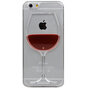 Wijnhoesje iPhone 6 Plus en 6s Plus doorzichtige cover Wijnglas hardcase