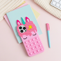 Unicorn Pop Fidget Bubble siliconen eenhoorn hoesje geschikt voor iPhone 13 Pro - roze