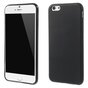 Effen zwart TPU hoesje iPhone 6 Plus 6s Plus silicone cover Black