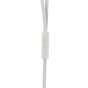 Langston In-Ear Oordopjes 3.5 mm Flat cable Witte oortjes knopje mic Noodle kabel