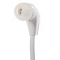 Langston In-Ear Oordopjes 3.5 mm Flat cable Witte oortjes knopje mic Noodle kabel