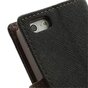 Wallet case Origineel Mercury Goospery Bookcase hoesje iPhone 5 5s SE 2016 Zwart Bruin portemonnee