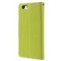 Origineel Mercury Goospery groene wallet Bookcase hoesje iPhone 6 6s lederen - portemonnee