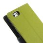 Origineel Mercury Goospery groene wallet Bookcase hoesje iPhone 6 6s lederen - portemonnee