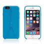 Stevig hoesje met imitatie rits iPhone 6 6s Blauwe silicone case