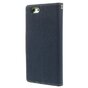 Origineel Mercury Goospery blauwe wallet Bookcase iPhone 6 6s Donkerblauw lederen - portemonnee