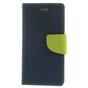 Origineel Mercury Goospery blauwe wallet Bookcase iPhone 6 6s Donkerblauw lederen - portemonnee