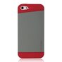 GGMM iFreedom Series hoesje TPU iPhone 5/5s en SE 2016 Grijs met Rood Wit