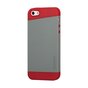 GGMM iFreedom Series hoesje TPU iPhone 5/5s en SE 2016 Grijs met Rood Wit