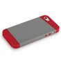 GGMM iFreedom Series hoesje TPU iPhone 5/5s en SE 2016 Grijs met Rood Wit