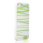 Groen wit Comma hoesje iPhone 5/5s en SE 2016 hardcase gras design