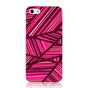 GGMM IML Series geschikt voor iPhone 5 5s SE 2016 hoesje - Roze hardcase lijnen
