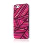 GGMM IML Series geschikt voor iPhone 5 5s SE 2016 hoesje - Roze hardcase lijnen