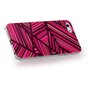 GGMM IML Series geschikt voor iPhone 5 5s SE 2016 hoesje - Roze hardcase lijnen