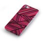 GGMM IML Series geschikt voor iPhone 5 5s SE 2016 hoesje - Roze hardcase lijnen