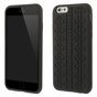 Zwarte autoband cover geschikt voor iPhone 6 Plus iPhone 6s Plus Silicone Autosporen hoesje
