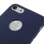 Effen blauw gekleurde silicone hoesje iPhone 7 8 Blauwe cover Blue case