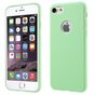 Effen groen gekleurde silicone hoesje iPhone 7 8 Groene cover Green case