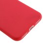 Effen rood gekleurde silicone hoesje iPhone 7 8 Rode cover Red case