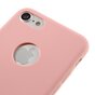 Effen roze gekleurde siliconen hoesje iPhone 7 8 Roze cover Pink case