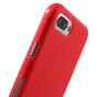 Rood silicone hoesje iPhone 7 Plus 8 Plus Rode cover effen Red case