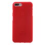 Rood silicone hoesje iPhone 7 Plus 8 Plus Rode cover effen Red case