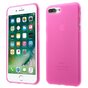 Effen roze hoesje iPhone 7 Plus 8 Plus Pink cover Silicone case