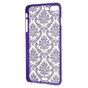 Paarse hardcase henna patroon iPhone 7 Plus 8 Plus transparant hoesje