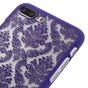 Paarse hardcase henna patroon iPhone 7 Plus 8 Plus transparant hoesje