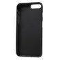 Zwart silicone hoesje iPhone 7 Plus 8 Plus Black cover Effen gekleurd