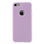 Silicone hoesje Paars iPhone 7 8 Effen paarse cover Purple case