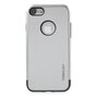 Caseology zilveren hoesje iPhone 7 8 Silver TPU silicone case Zwarte cover