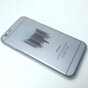 Stevig transparant wolken hoesje iPhone 6 6s Hardcase Barcode regen doorzichtig