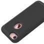 Stevig zwart hardcase siliconen nopjes hoesje iPhone 7 8 zwarte cover nopjes