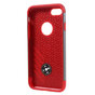 Rood grijs metallic hardcase TPU hoesje iPhone 7 8 rode zilver case