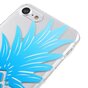 Blauwe ananas case TPU iPhone 7 8 SE 2020 SE 2022 Doorzichtig hoesje Blue